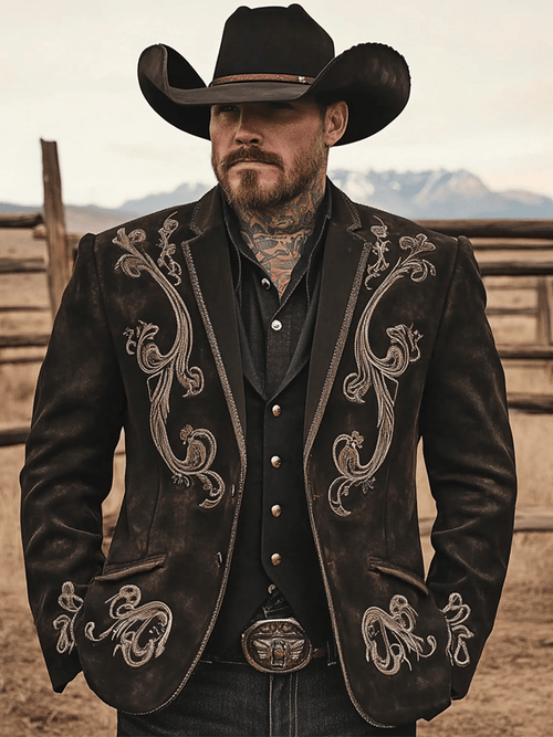 Men's Vintage Western Blazer
