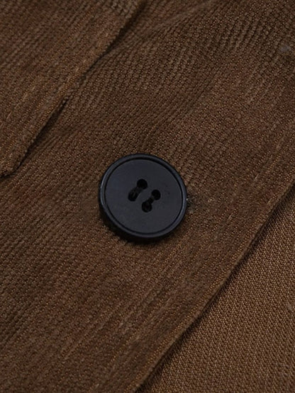 Men's Vintage Single Breasted Pocket Gentleman's Business Suit Jacket