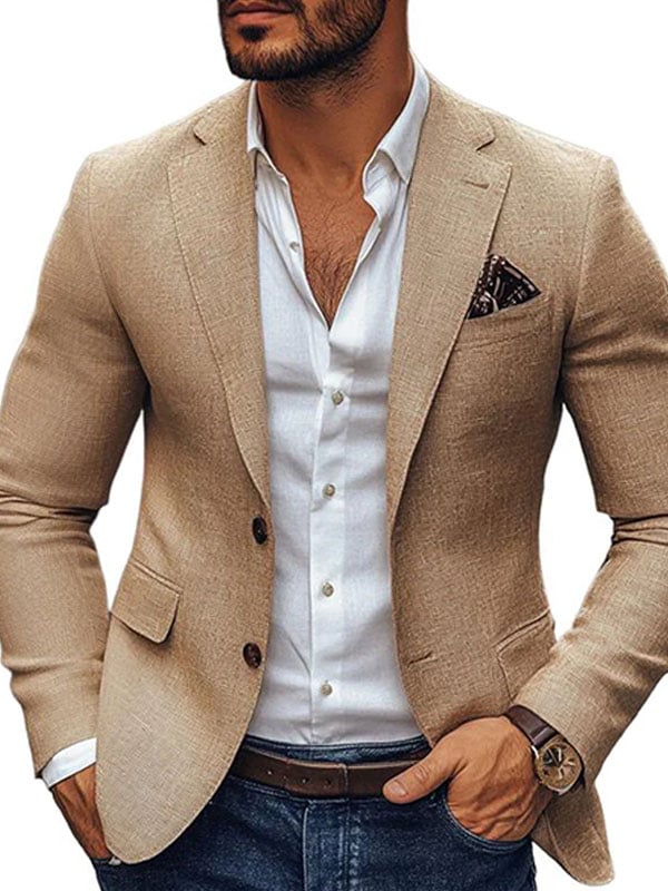 Men's Plaid Casual Suit