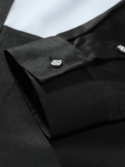 Men's Business Casual Long Sleeve Shirt