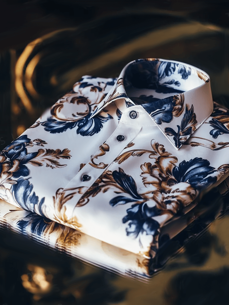 Men's Vintage Luxury Long Sleeve Shirt