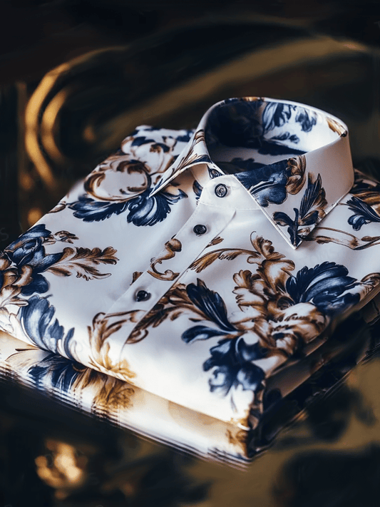 Men's Vintage Luxury Long Sleeve Shirt