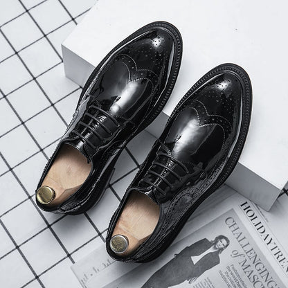 Fashionable British Comfortable Casual Pointed Toe All-Match Leather Shoes
