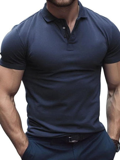 Short-sleeved CasualBusiness Style Polo Shirt