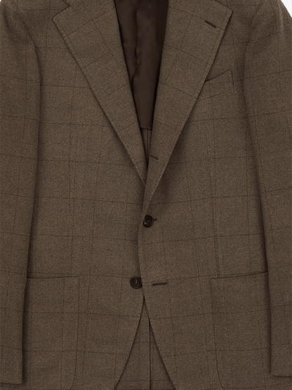 Men's Fashionable Plaid Design Single-Breasted Pocket Design Casual Suit
