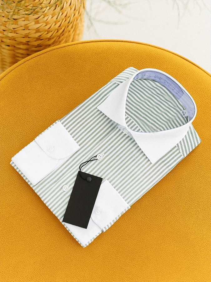 Men's Striped Business Casual Shirt