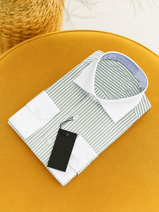 Men's Striped Business Casual Shirt