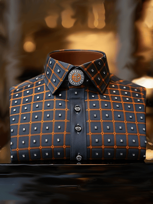 Men's Vintage Luxury Long Sleeve Shirt