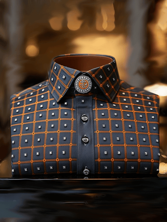 Men's Vintage Luxury Long Sleeve Shirt