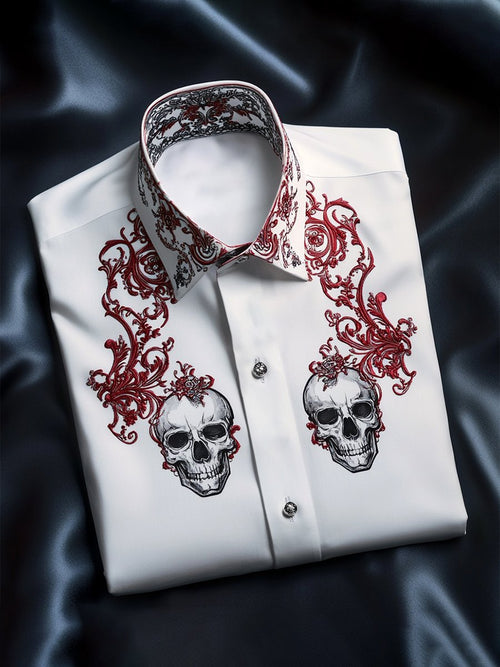 Men's Luxe Satin Long Sleeve Shirt