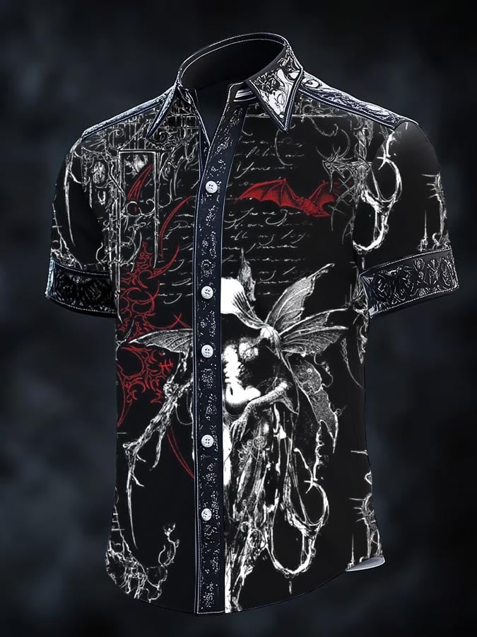 Men's Retro Gothic Dark Shirt