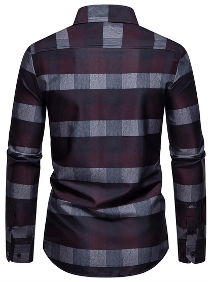 Men's Plaid Business Casual Shirt