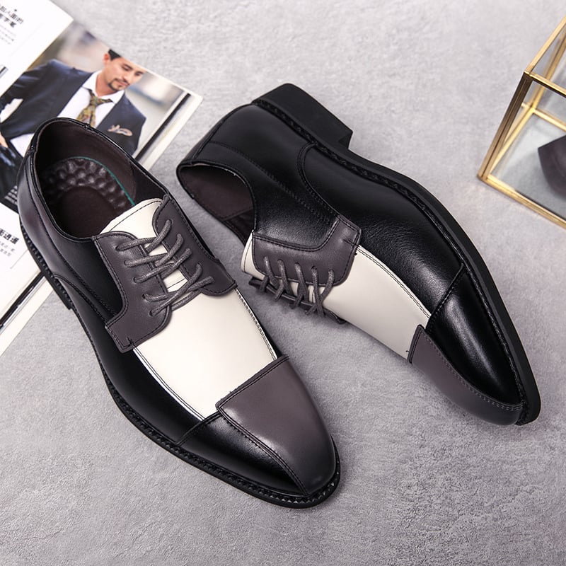 Men'S Patchwork Formal Business Casual Leather Shoes
