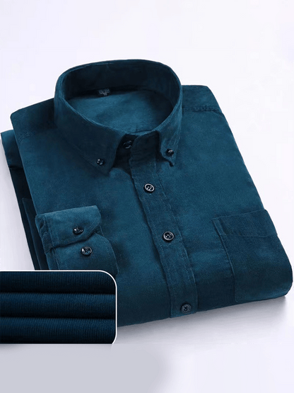 Men's  cotton corduroy long sleeve shirt