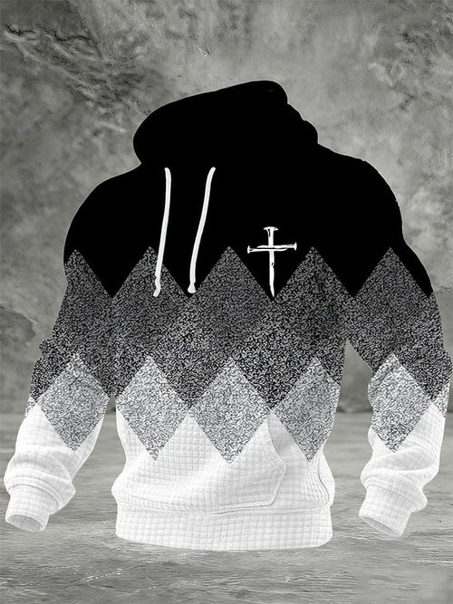 Men'S Casual Printed Hooded Sweatshirt-Fast Shipping