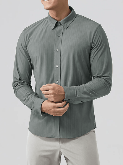 Men's Business Casual Long Sleeve Shirt