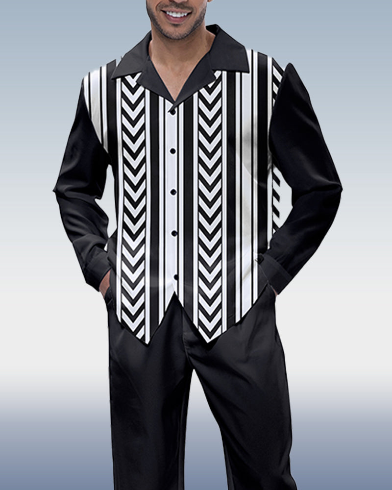 Black Arrows Long Sleeve Shirt Walking Set