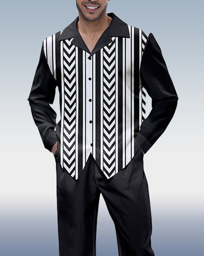 Black Arrows Long Sleeve Shirt Walking Set