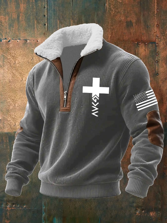 Men's Faith Textured Sweatshirt