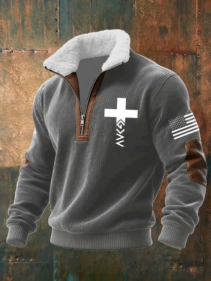 Men's Faith Textured Sweatshirt