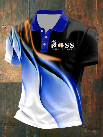 Men's Fashion Casual Business Contrast Color Polo