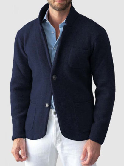Men's Vintage Single Breasted Pocket Gentleman's Business Suit Jacket