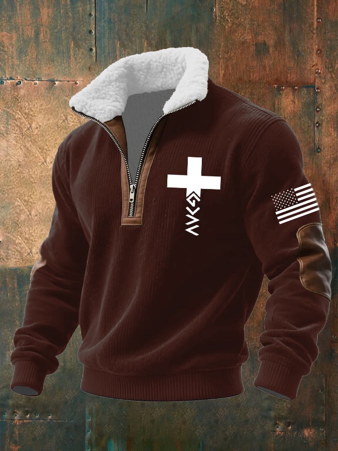 Men's Faith Textured Sweatshirt