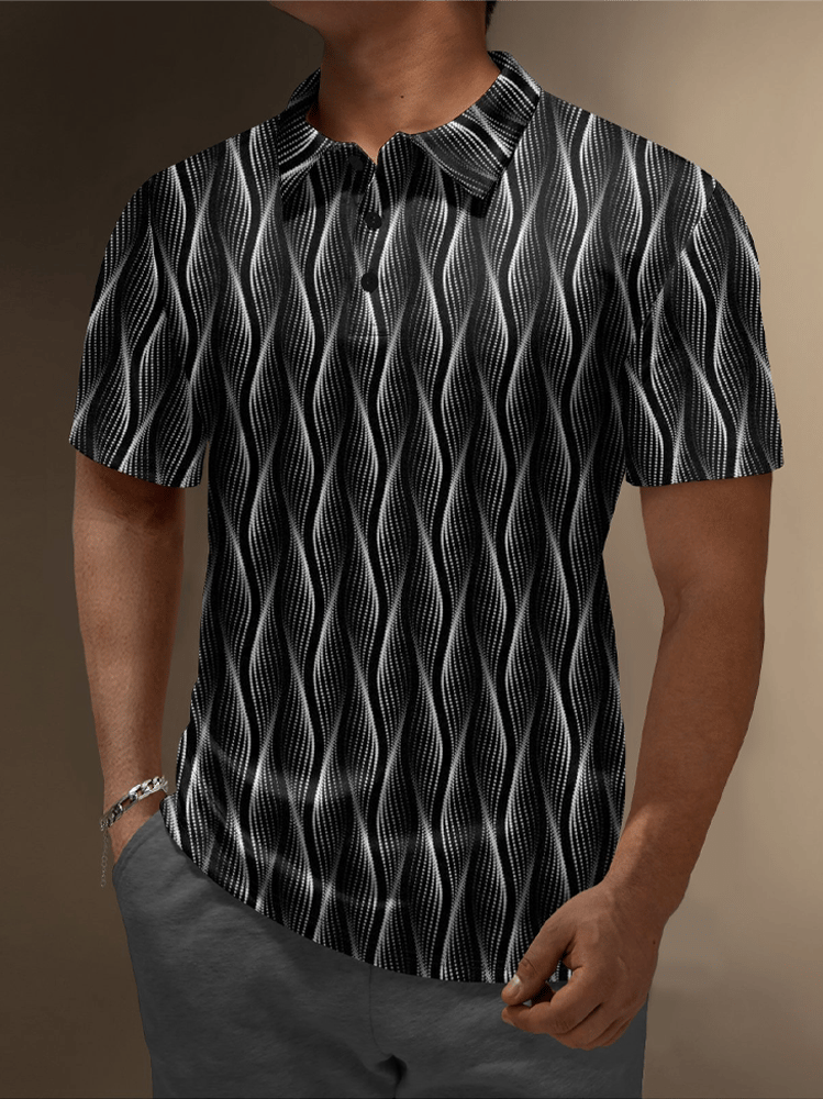 Moisture Wicking Chest Pocket Casual Polo
