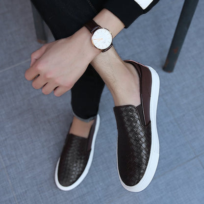 Men Oxfords Genuine Leather Casual Shoes