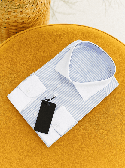 Men's Striped Business Casual Shirt