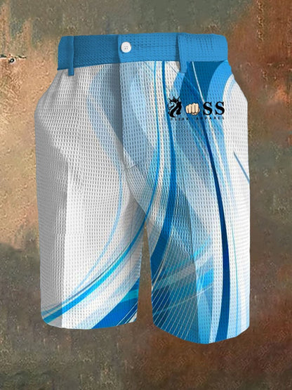 Men's Business Casual Waffle Color Contrast Pants