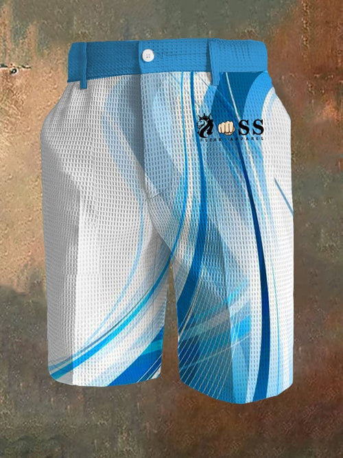 Men's Business Casual Waffle Color Contrast Pants