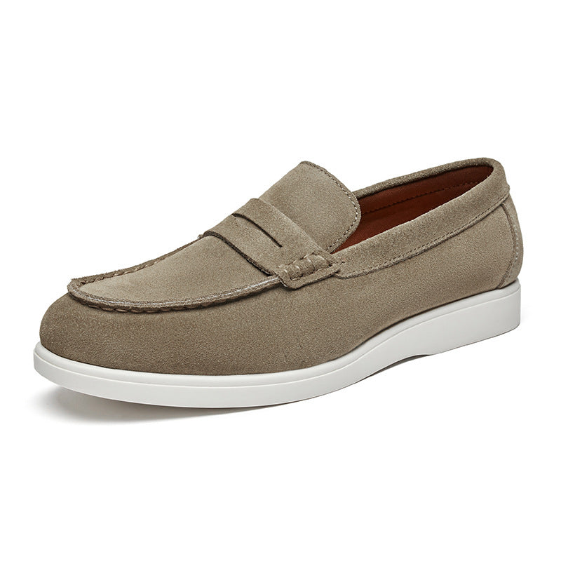 Men's British Style Suede Leather Nubuck Loafers