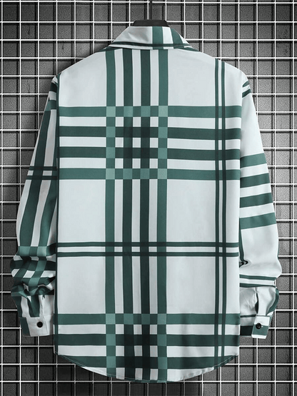 Men's Plaid Business Casual Shirt