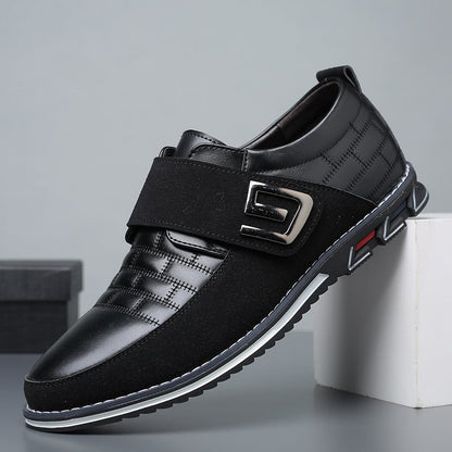Men'S Round Toe Versatile Business Casual Loafer Shoes