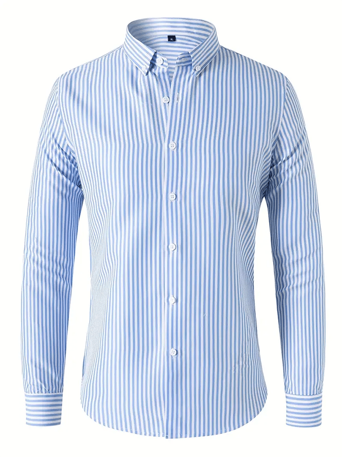 Men's Striped Business Casual Shirt