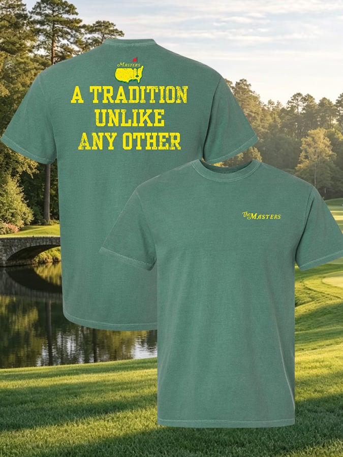 Men's Golf Print Casual T-Shirt