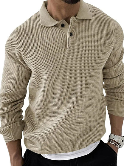 Fashion Slim Polo Neck Pullover Sweater
