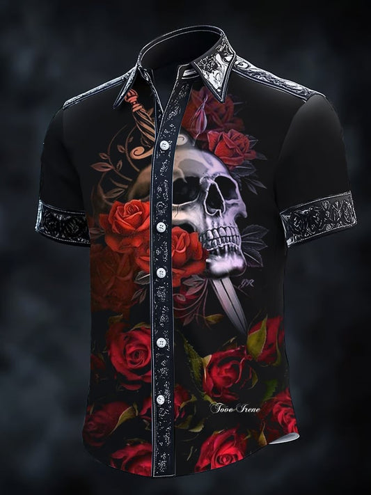 Men's Gothic Dark Short Sleeve Shirt