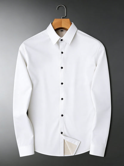 Premium Wrinkle-Resistant White Dress Shirt