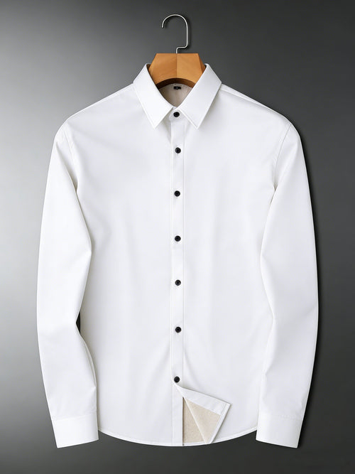Premium Wrinkle-Resistant White Dress Shirt