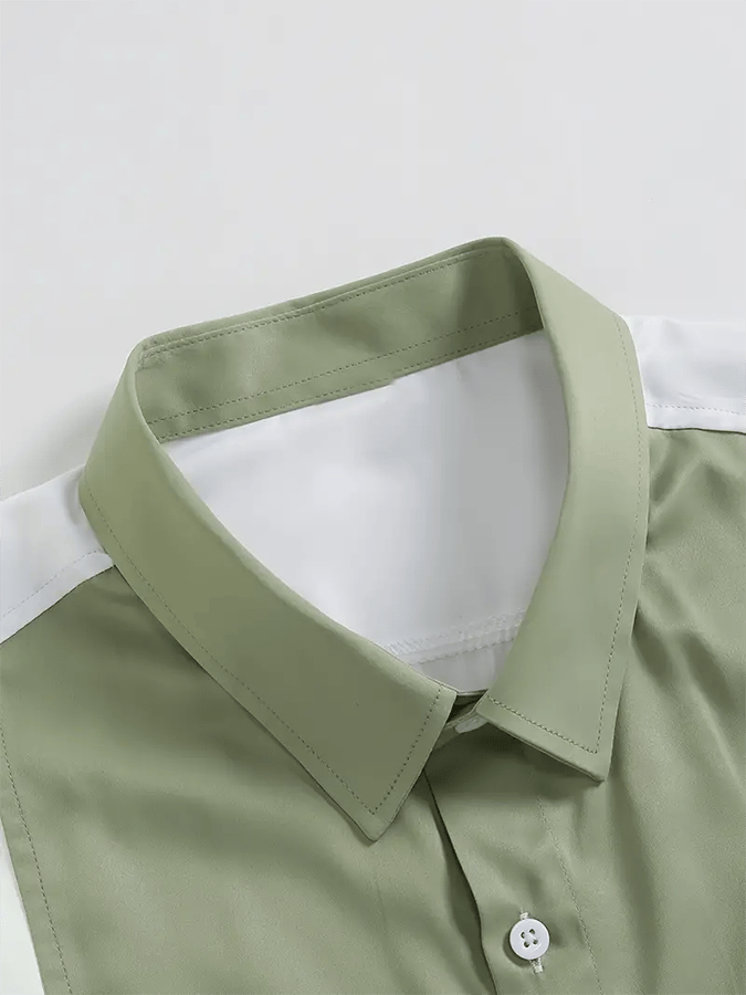 Men's Striped Business Casual Shirt