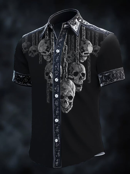 Men's Gothic Dark Short Sleeve Shirt