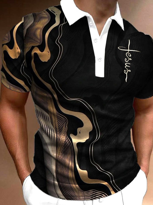 Men's Faith Cross Casual POLO Shirt
