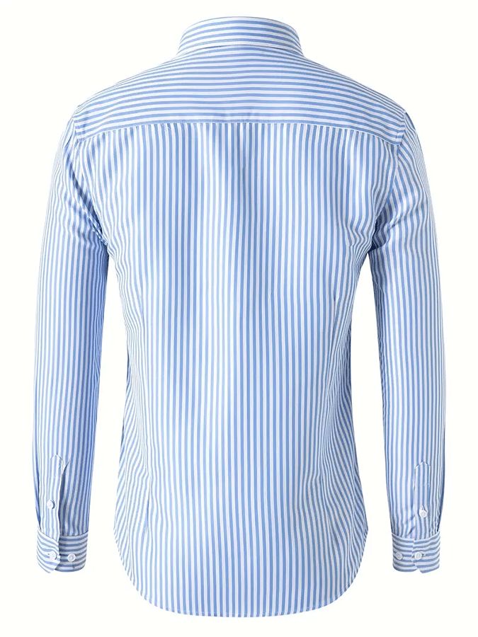 Men's Striped Business Casual Shirt