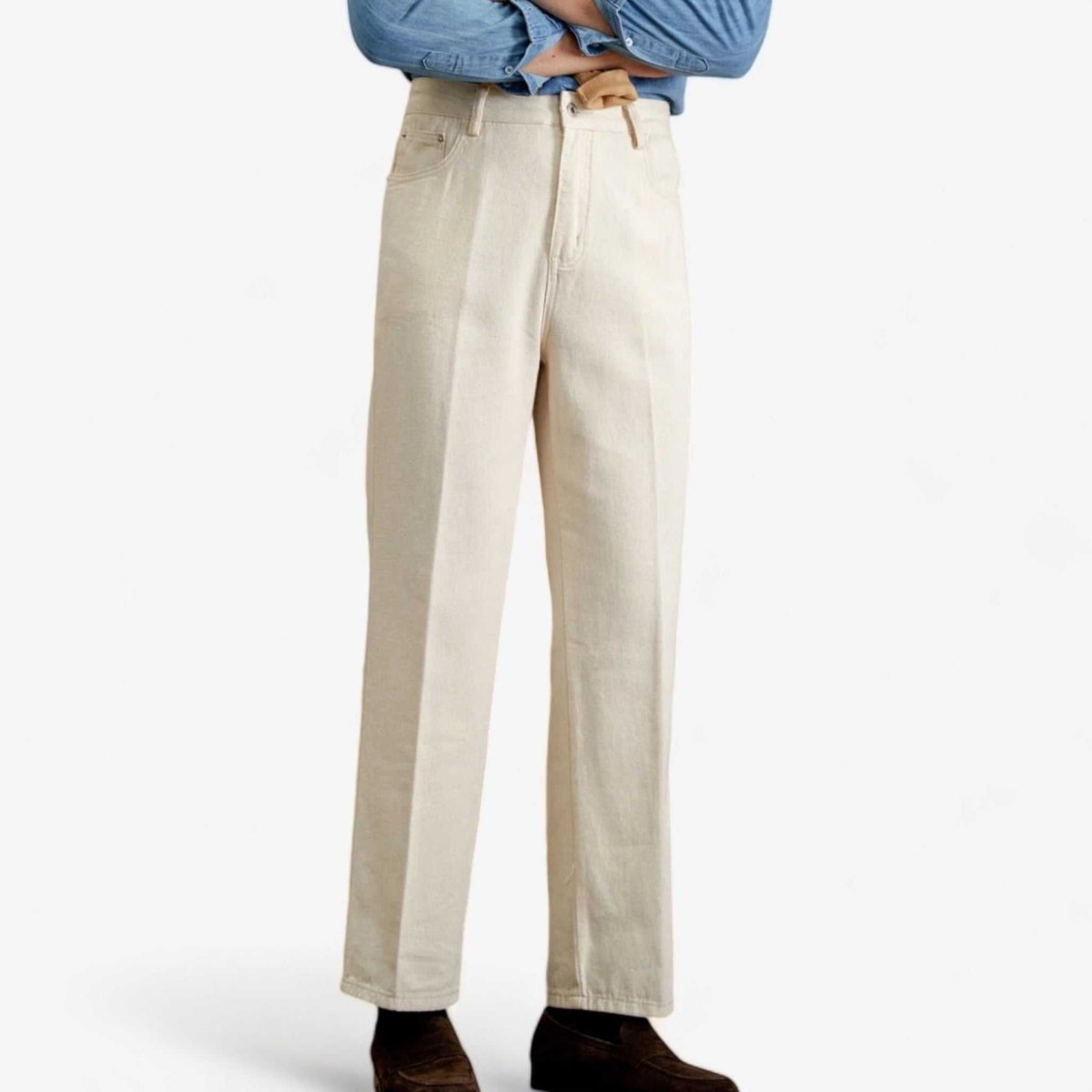 British pure cotton old money pants