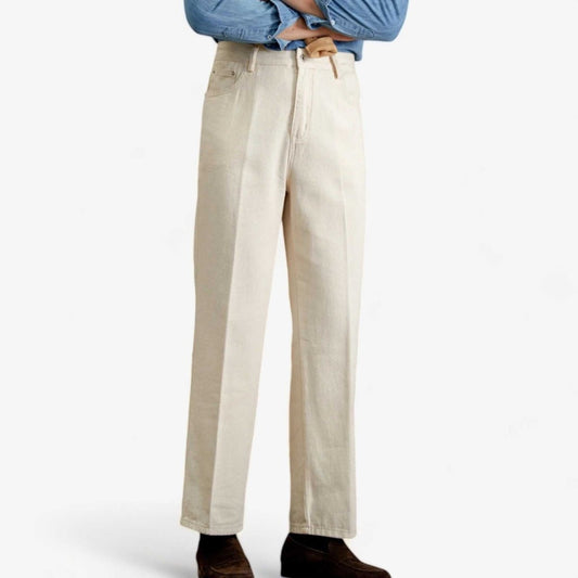 British pure cotton old money pants
