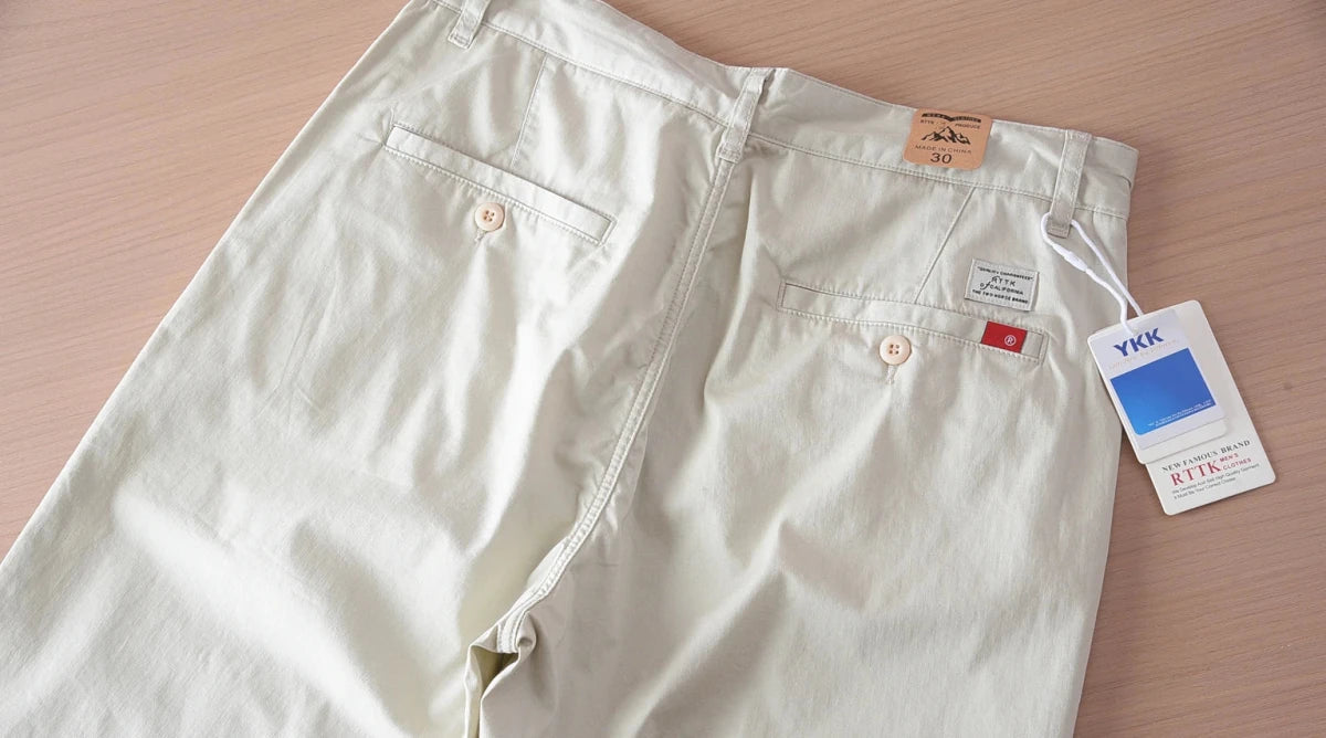 Business straight fit chino with 97% cotton