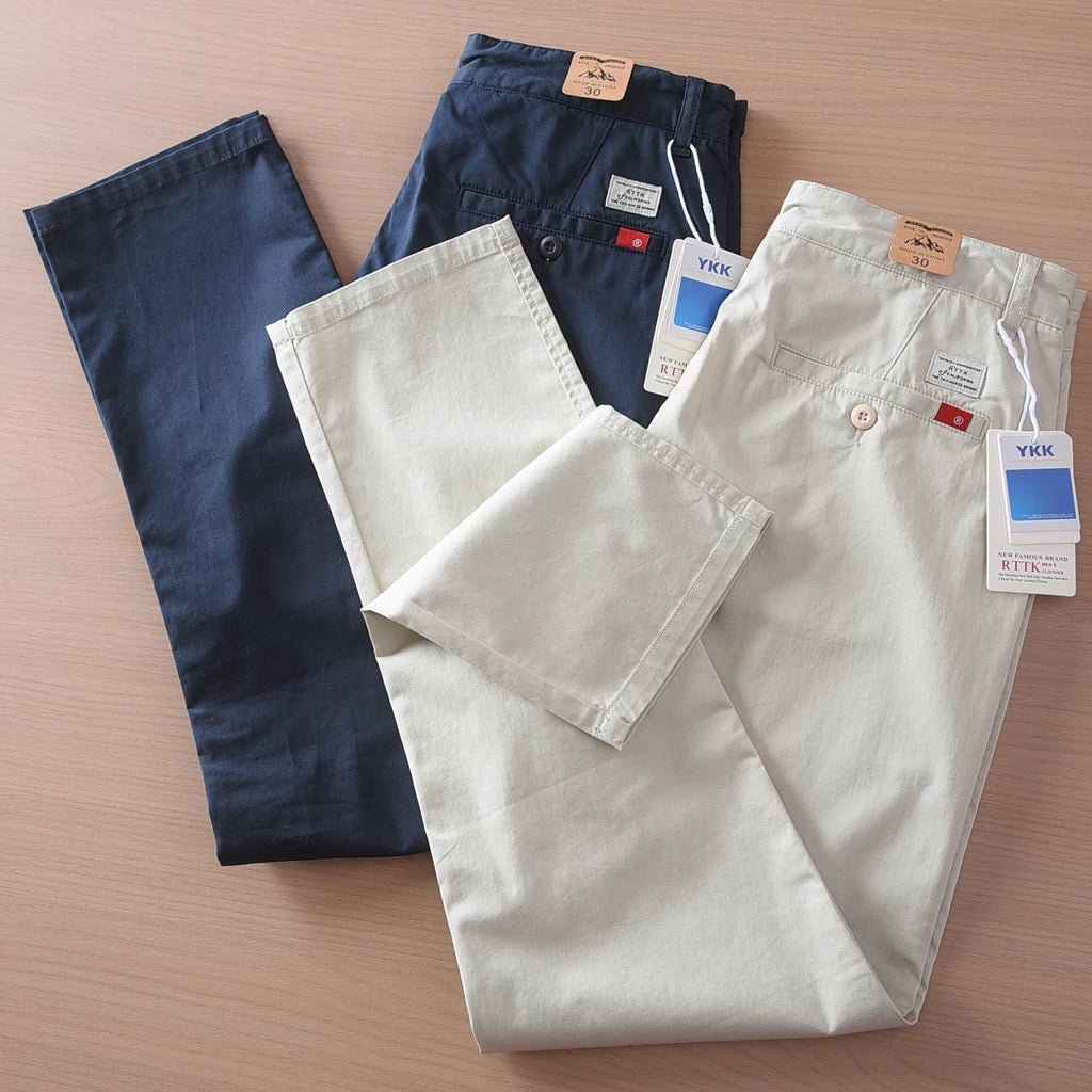 Business straight fit chino with 97% cotton