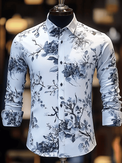 Men's Luxury Business Long Sleeve Shirt